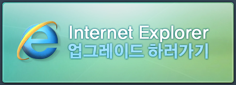 Internet Explorer 업그레이드 하러가기